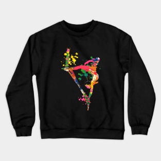 Colorful Aerial Silks Crewneck Sweatshirt